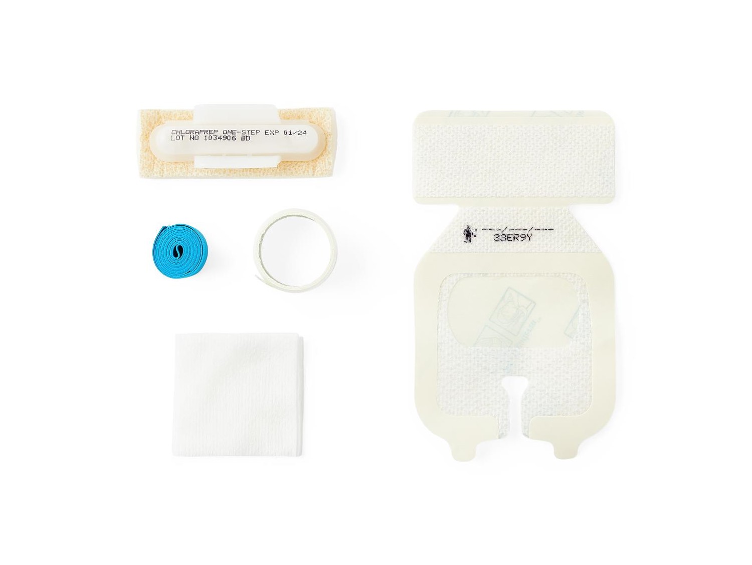 ChloraPrep and Tegaderm advanced IV dressing
