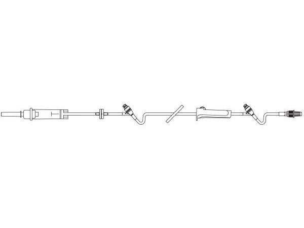 Baxter Continu-Flo primary set with 2 Clearlink valves