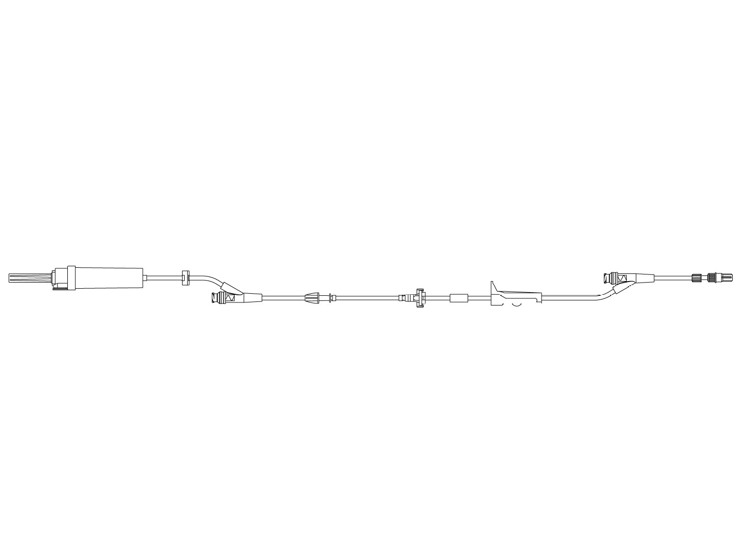 Alaris primary set w/ 2 SmartSite valves