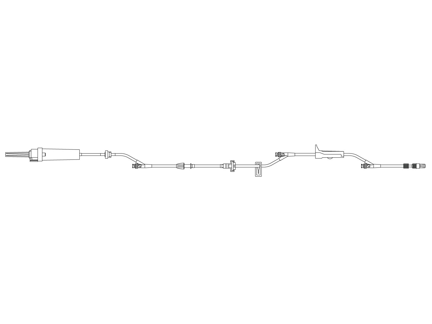 Alaris primary set w/ 3 SmartSite valves