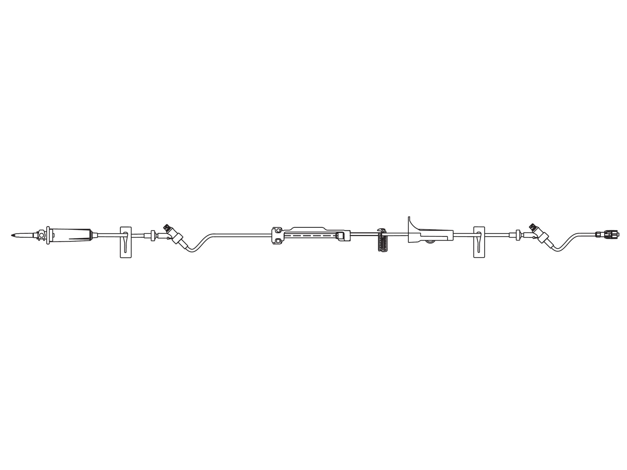 Infusomat primary set w/ 2 CareSite valves