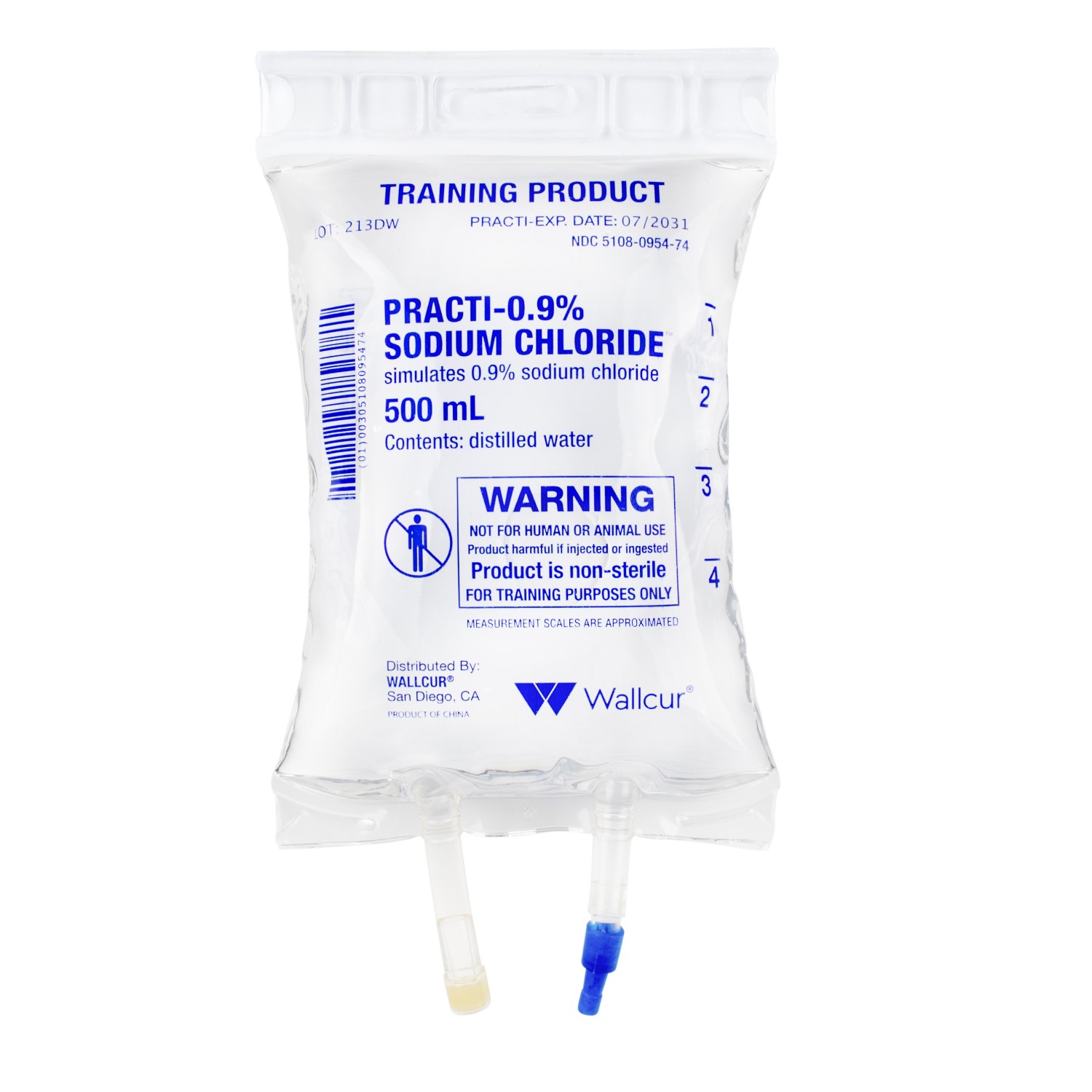 Simulated 0.9% NaCl 500ml IV bag
