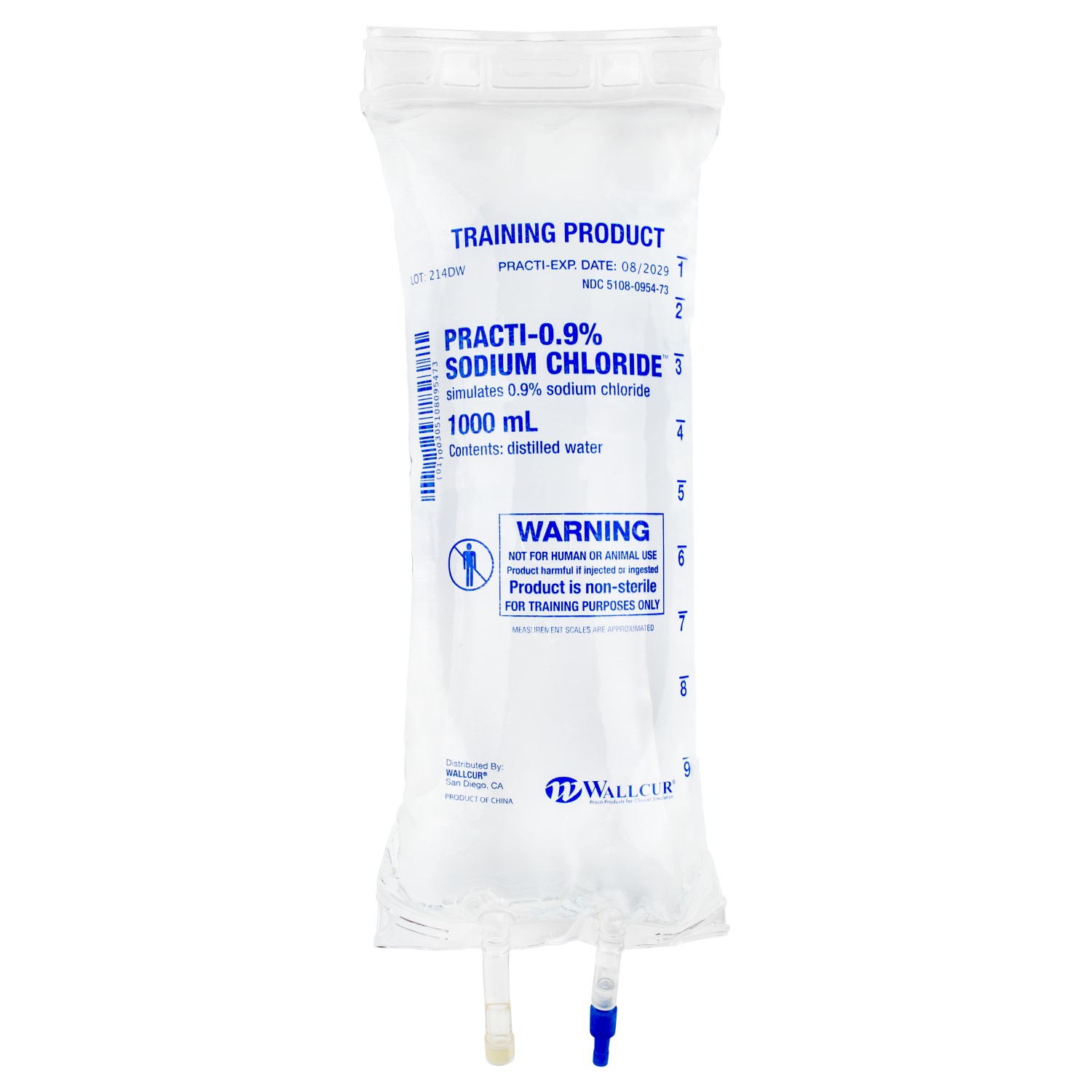 Simulated 0.9% NaCl 1000ml IV bag