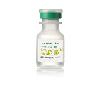 0.9% NaCl for injection, 10ml Vial