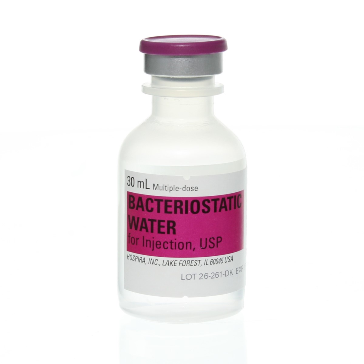 Bacteriostatic water for injection, 30ml Vial