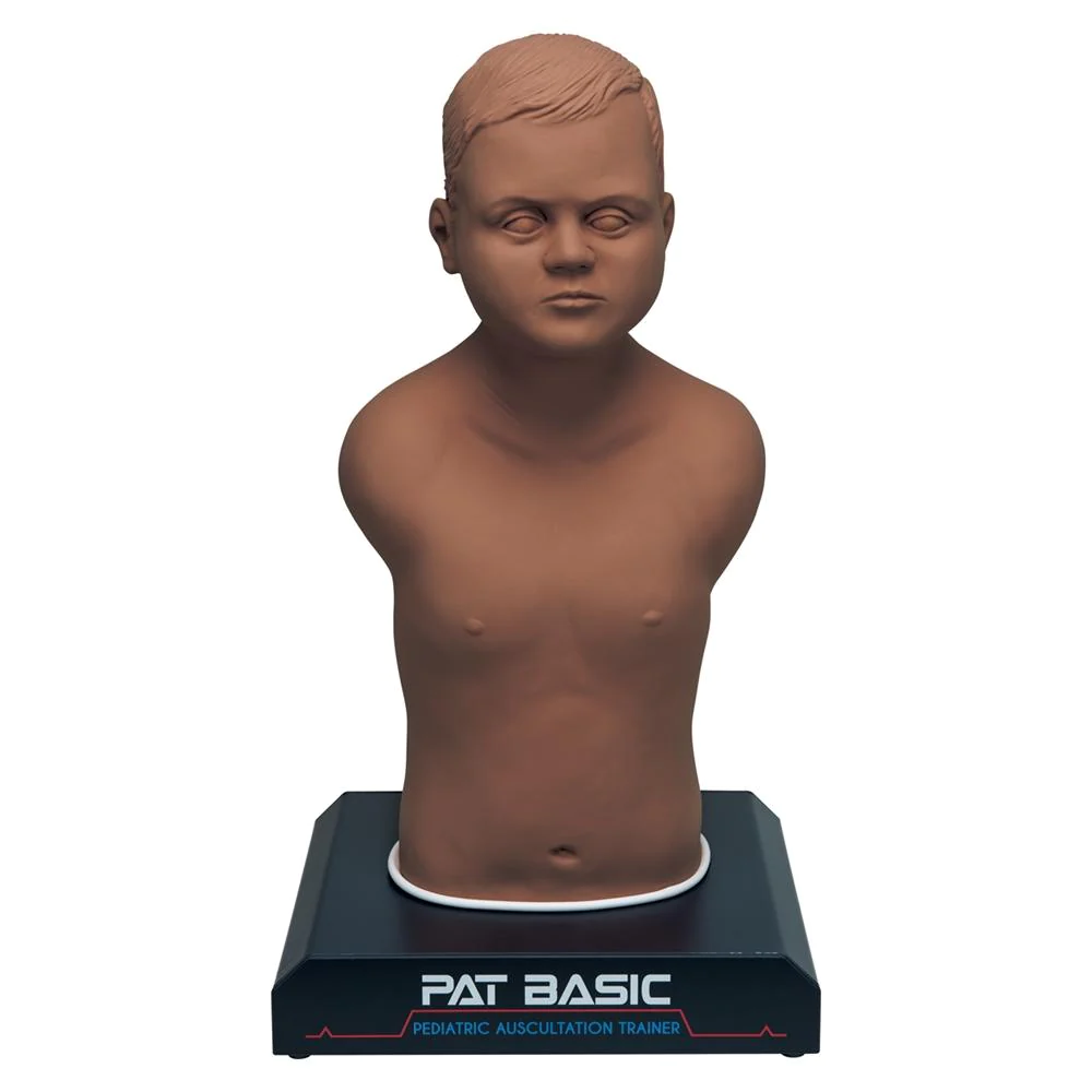 Dark skin basic auscultation manikin