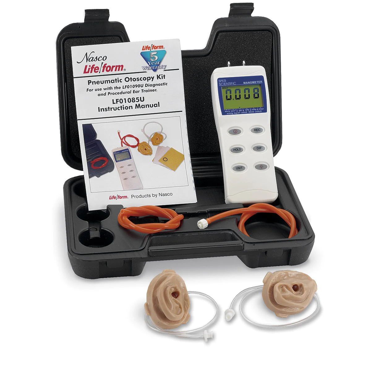 Pneumatic otoscopy kit