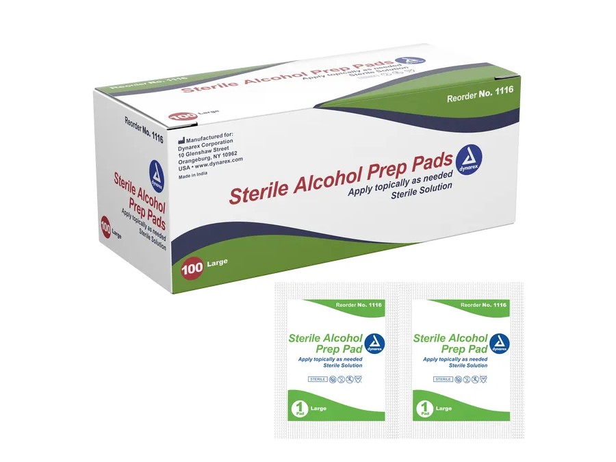 Alcohol prep pads