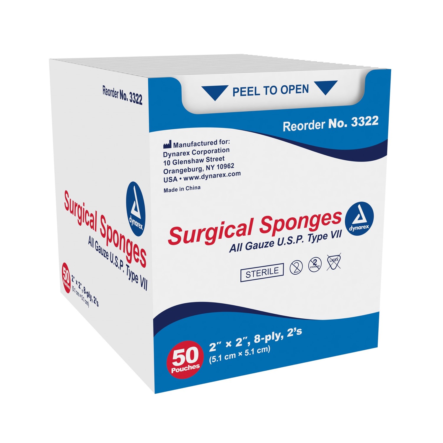 Sterile gauze sponges