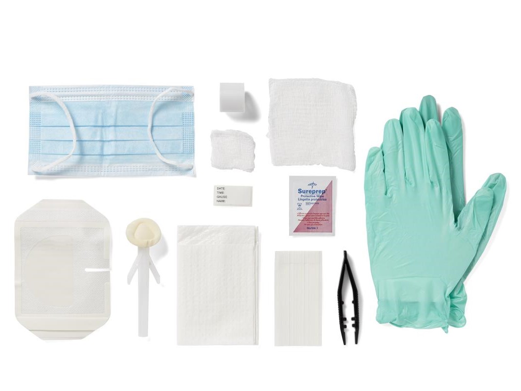 Central line dressing trays
