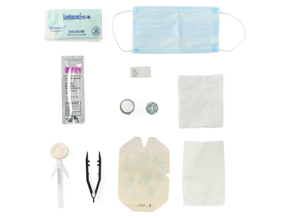 Central line dressing trays