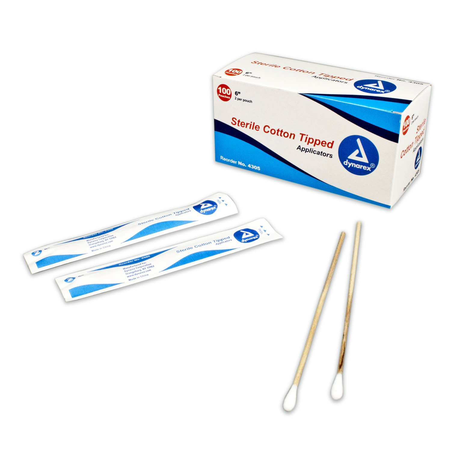 Sterile cotton tipped applicators