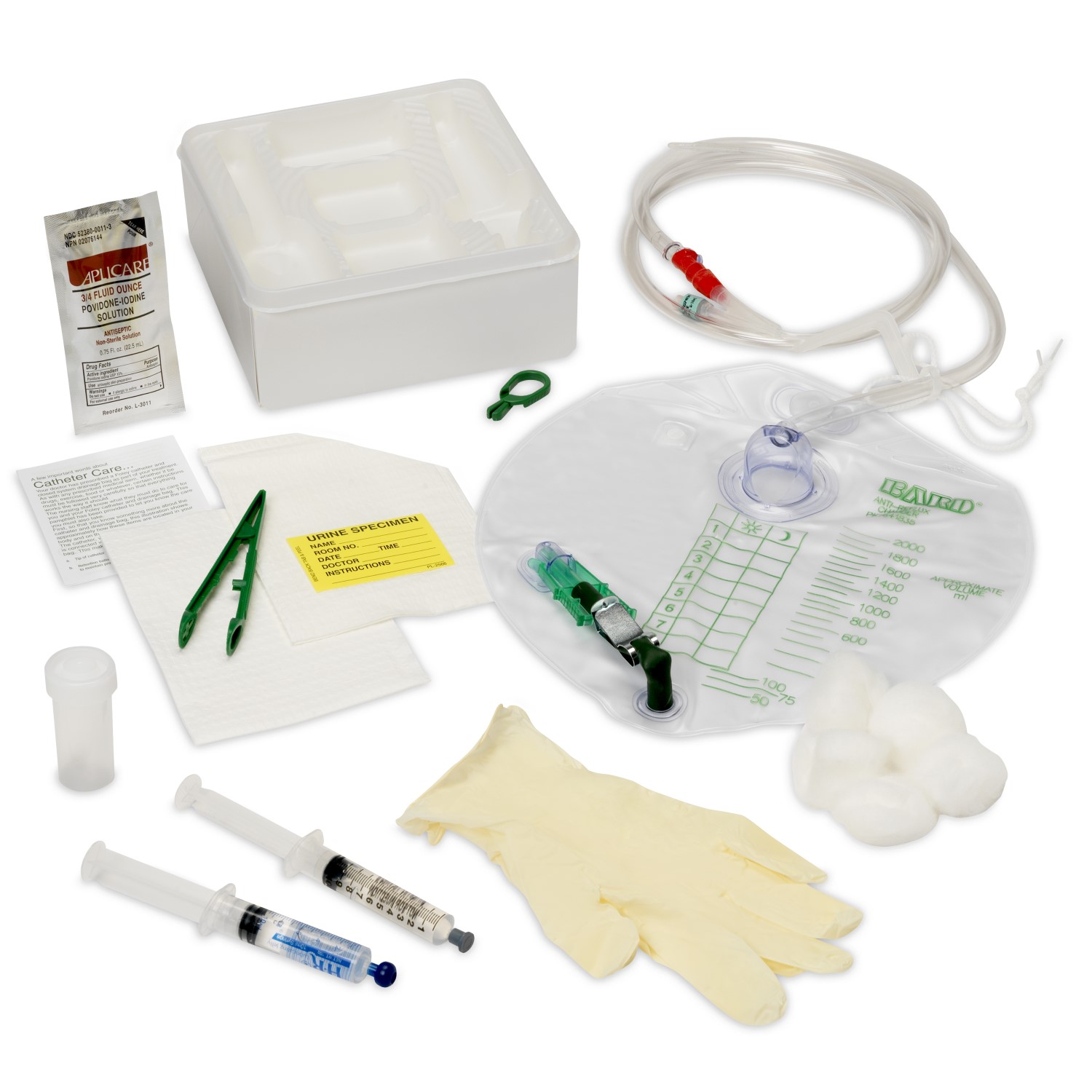 Bard silicone foley tray
