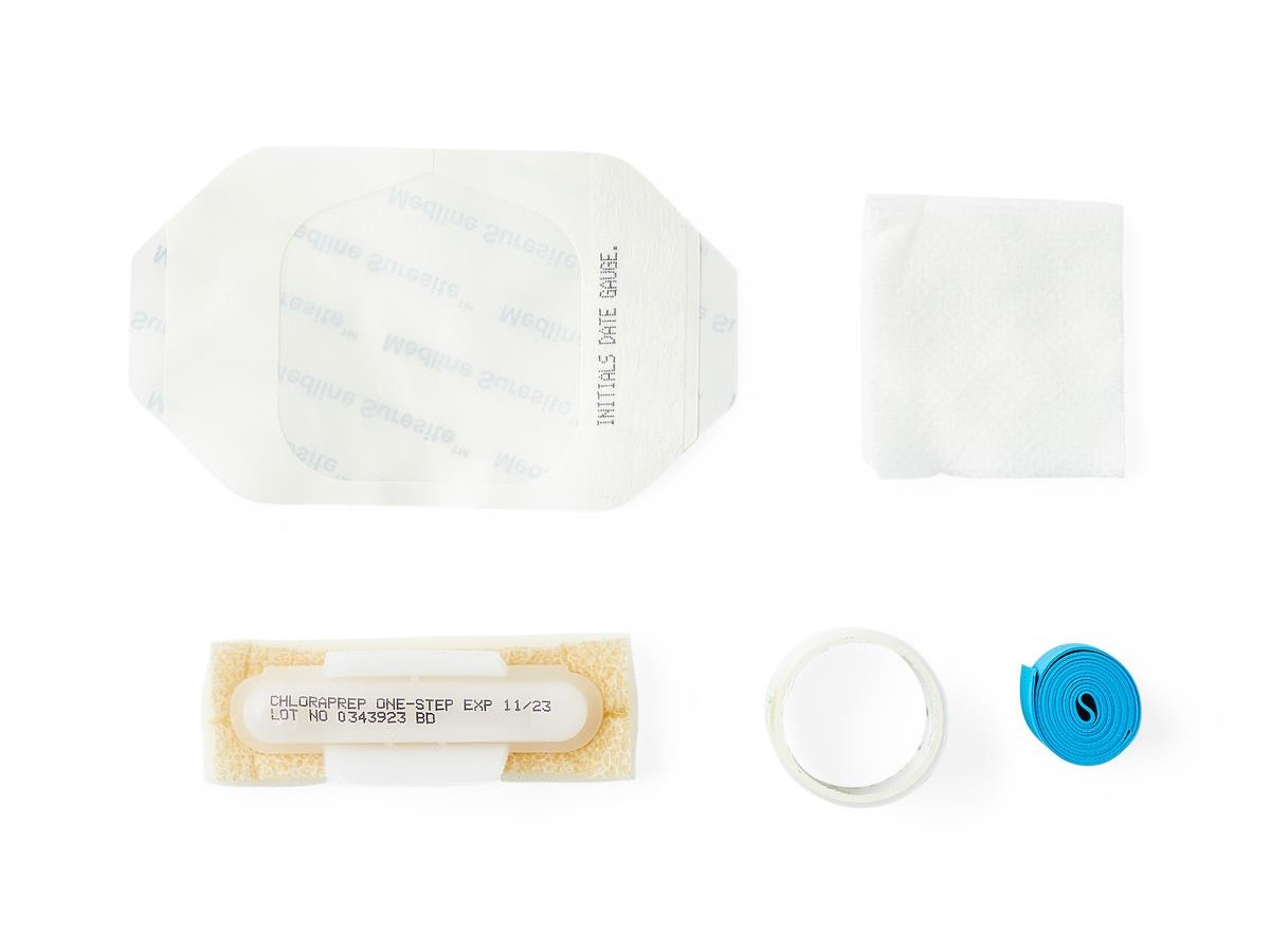 ChloraPrep and SureSite dressing