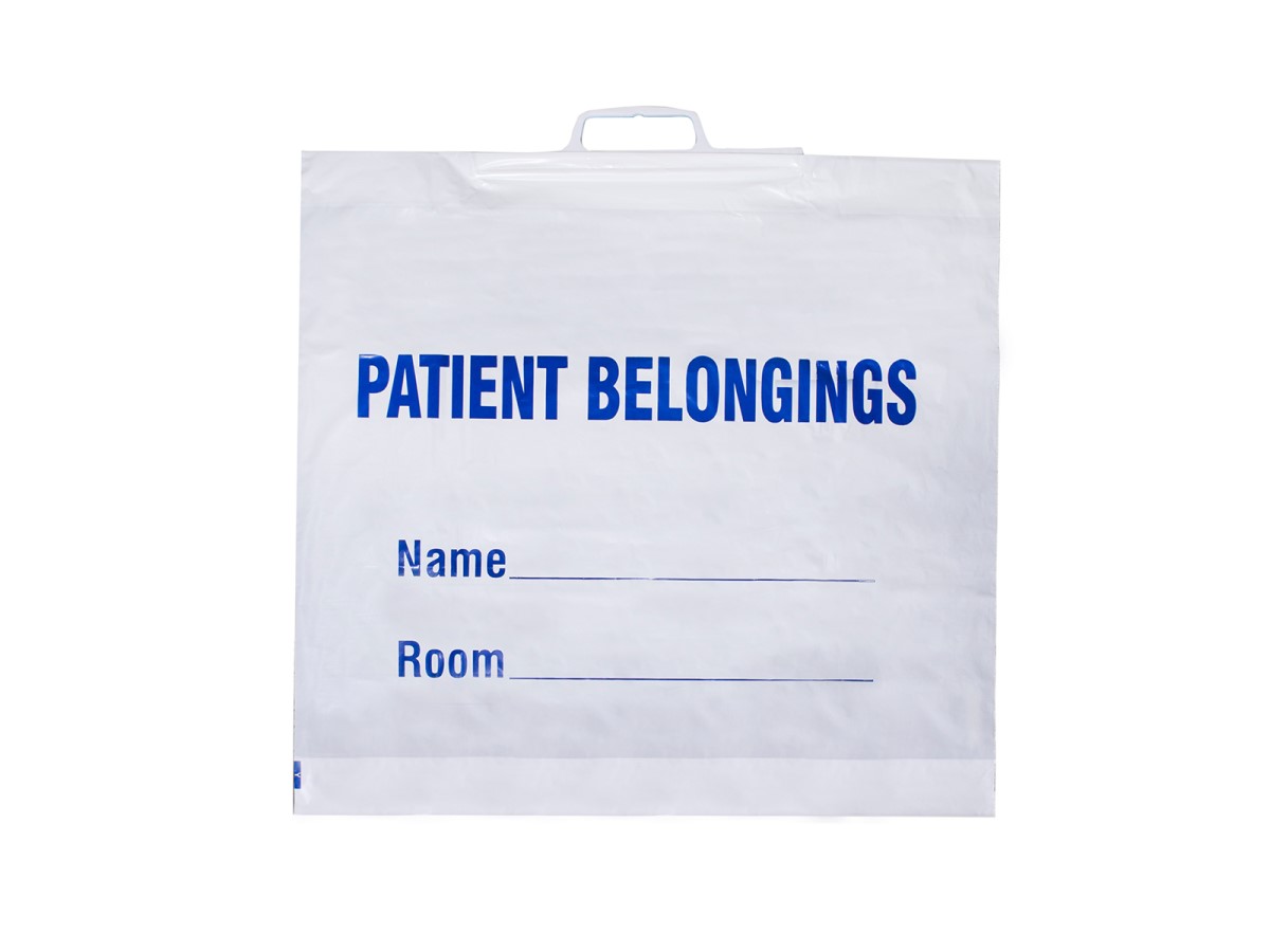 Patient belongings bag
