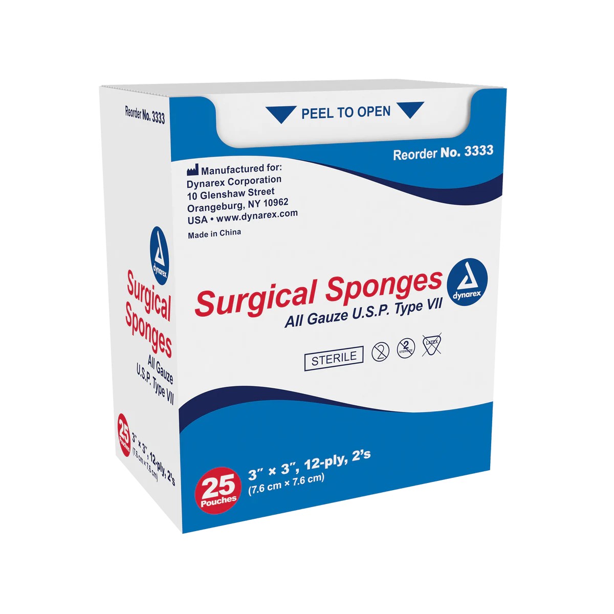 Gauze sponges 3” * 3”