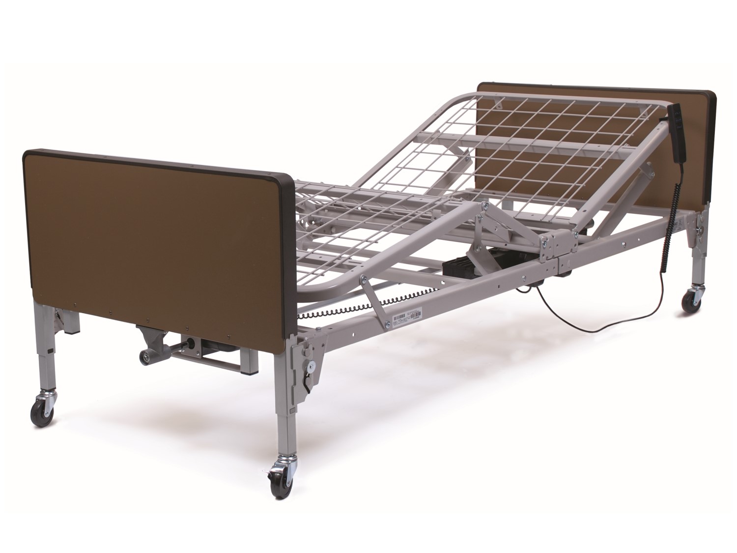 Full electric bed with full rails