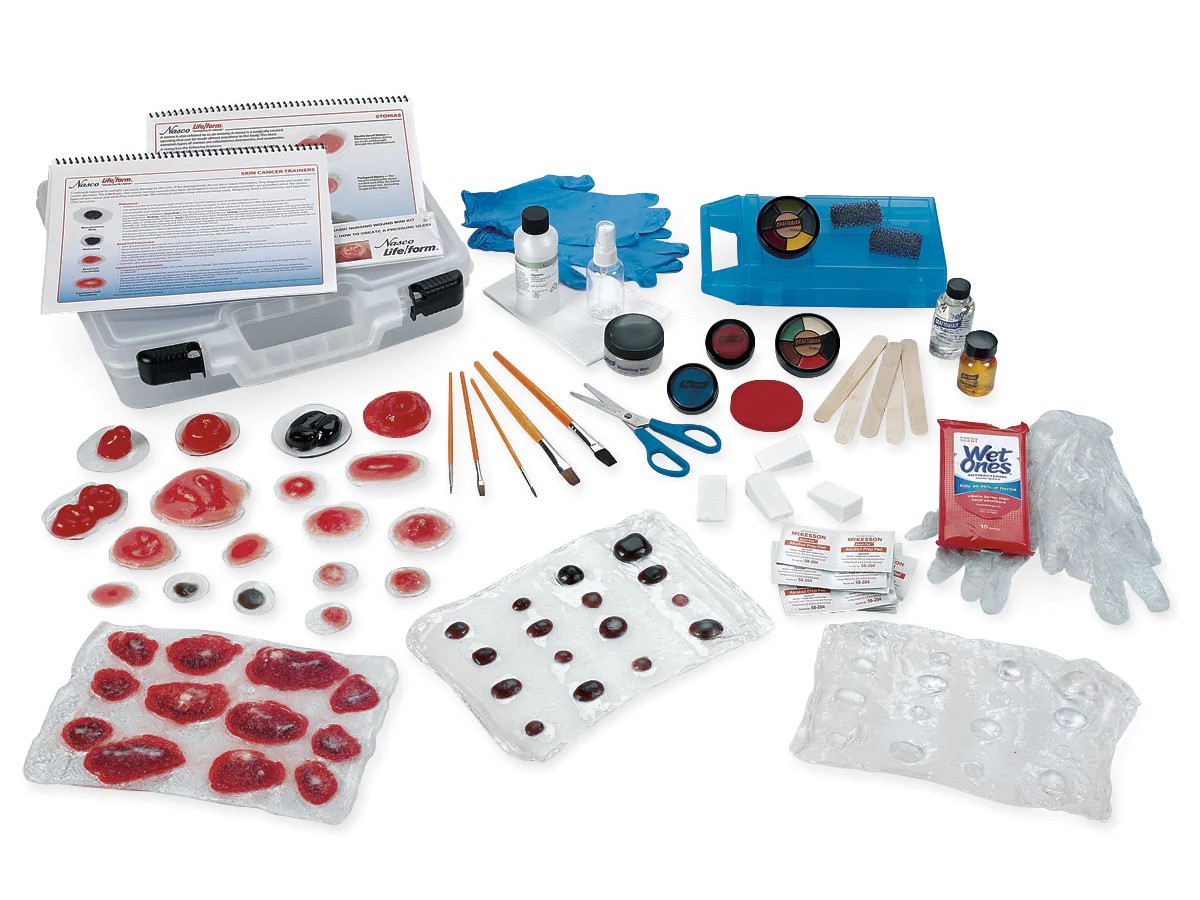 Nursing wound simulation kit