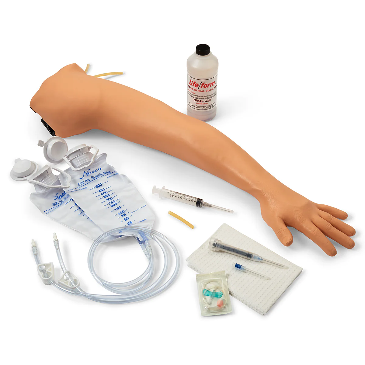Light Venipuncture and injection training arm