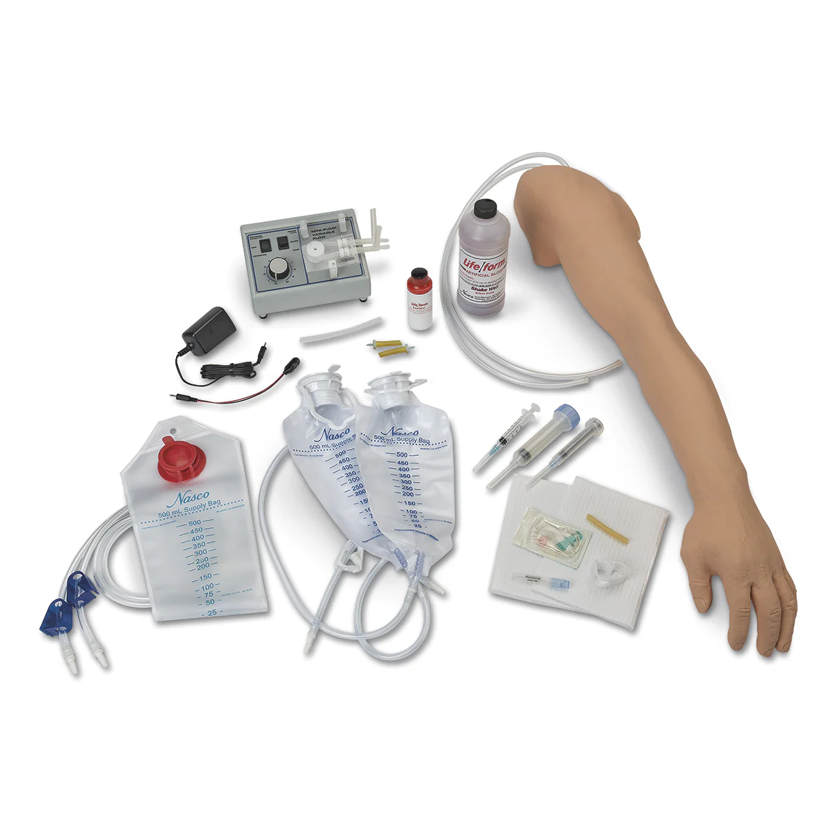 Venipuncture IV arm with pump