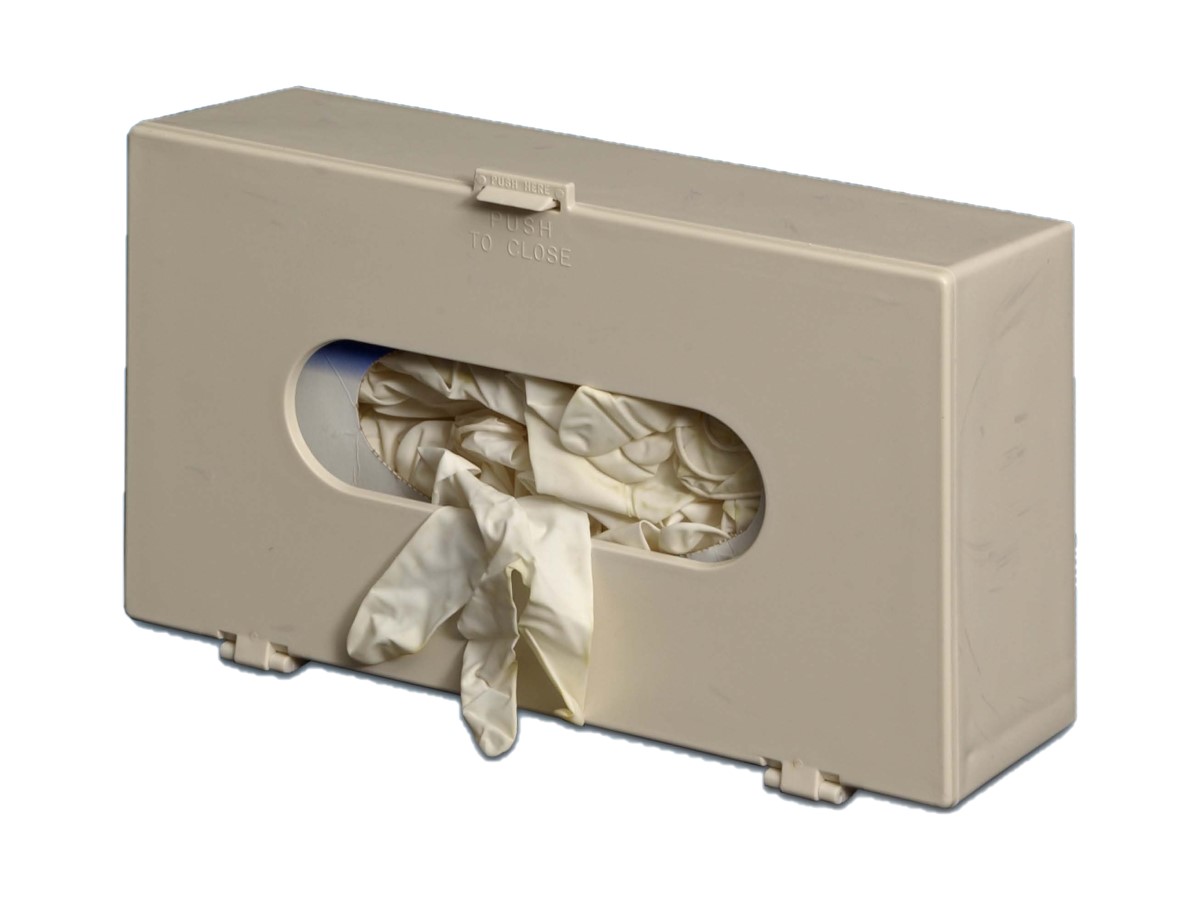Plastic single glove dispenser