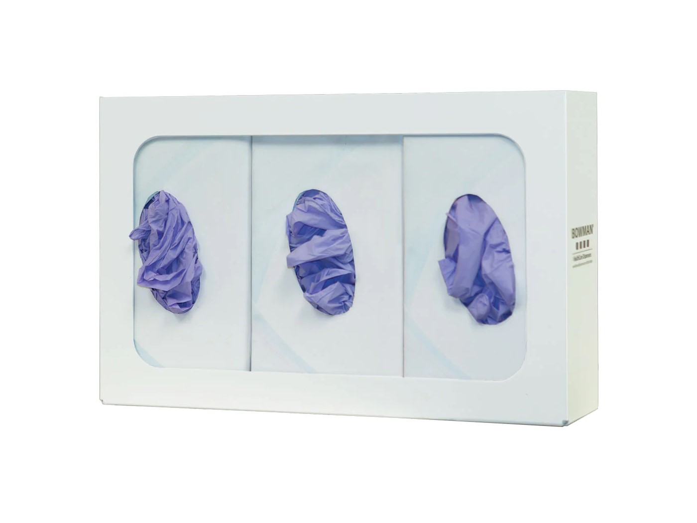 Triple glove box dispenser