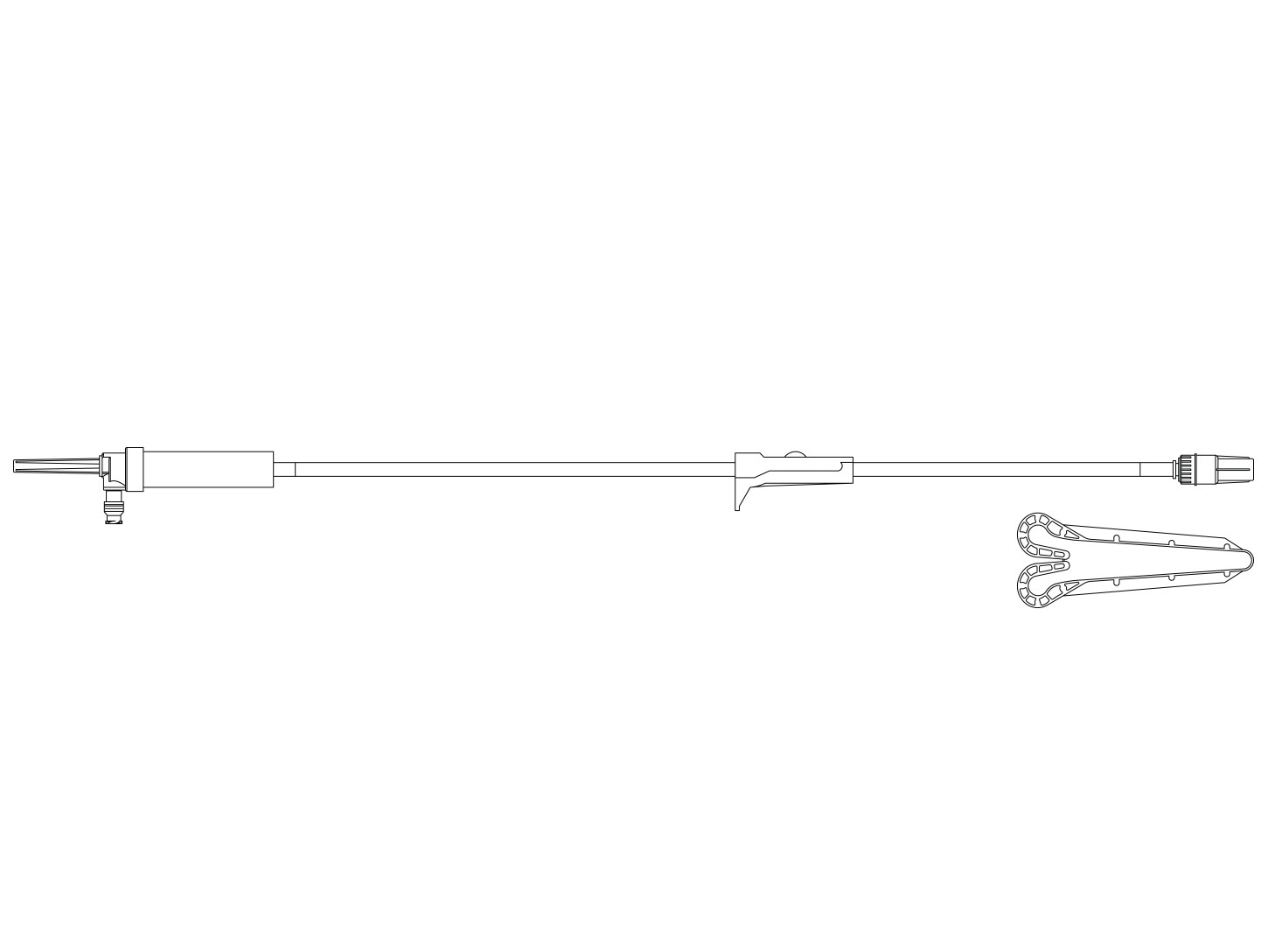 Alaris secondary set w/ bag access port