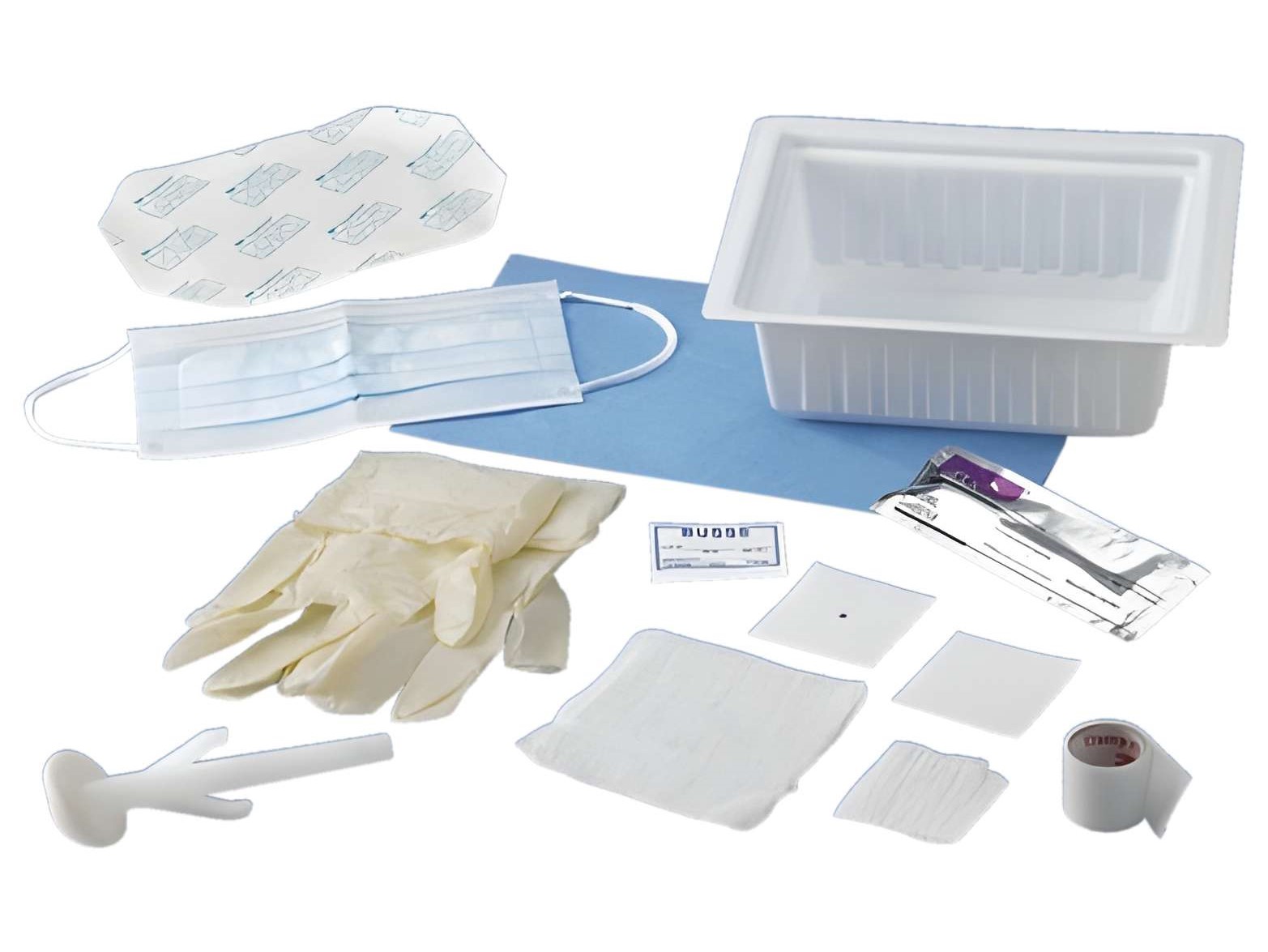 Central line dressing change tray