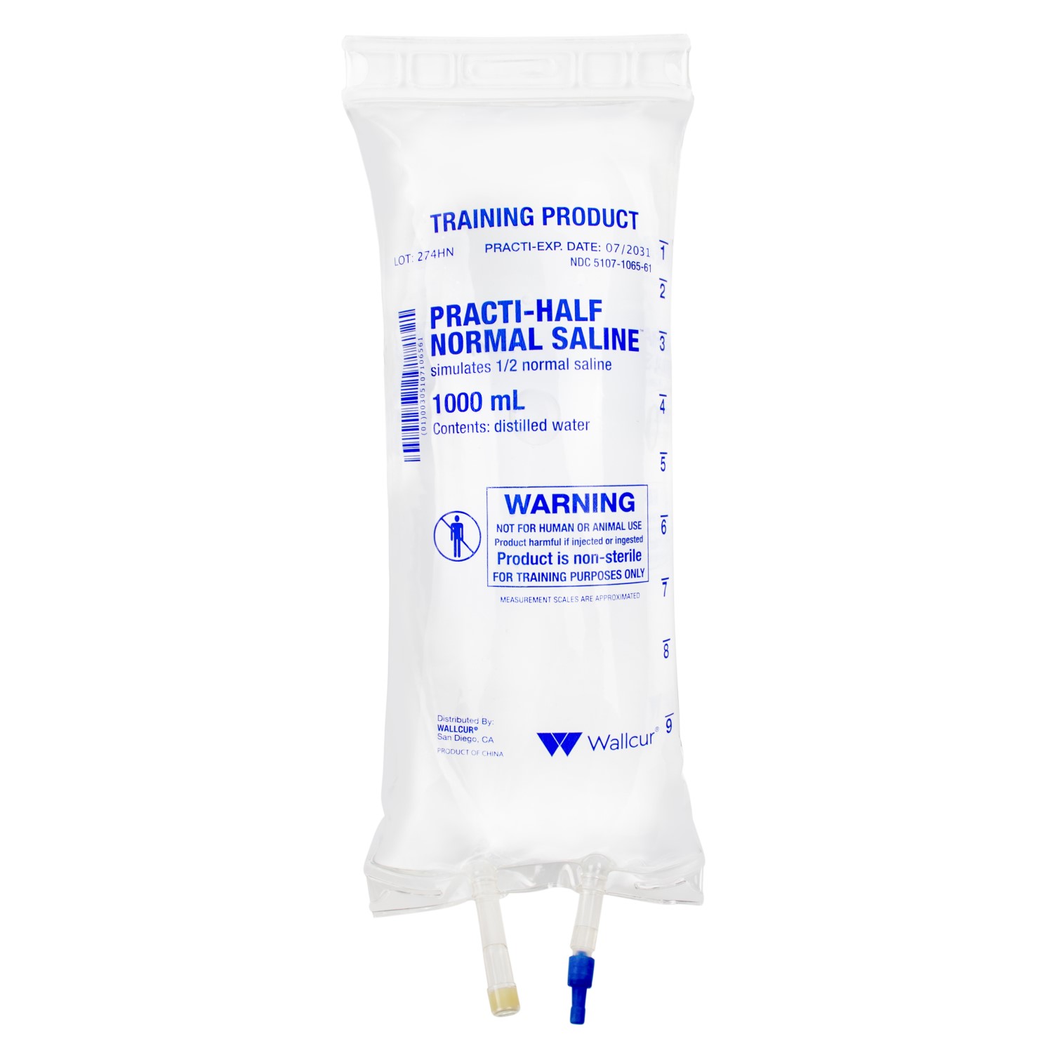Simulated 0.45% NaCl 1000ml IV bag