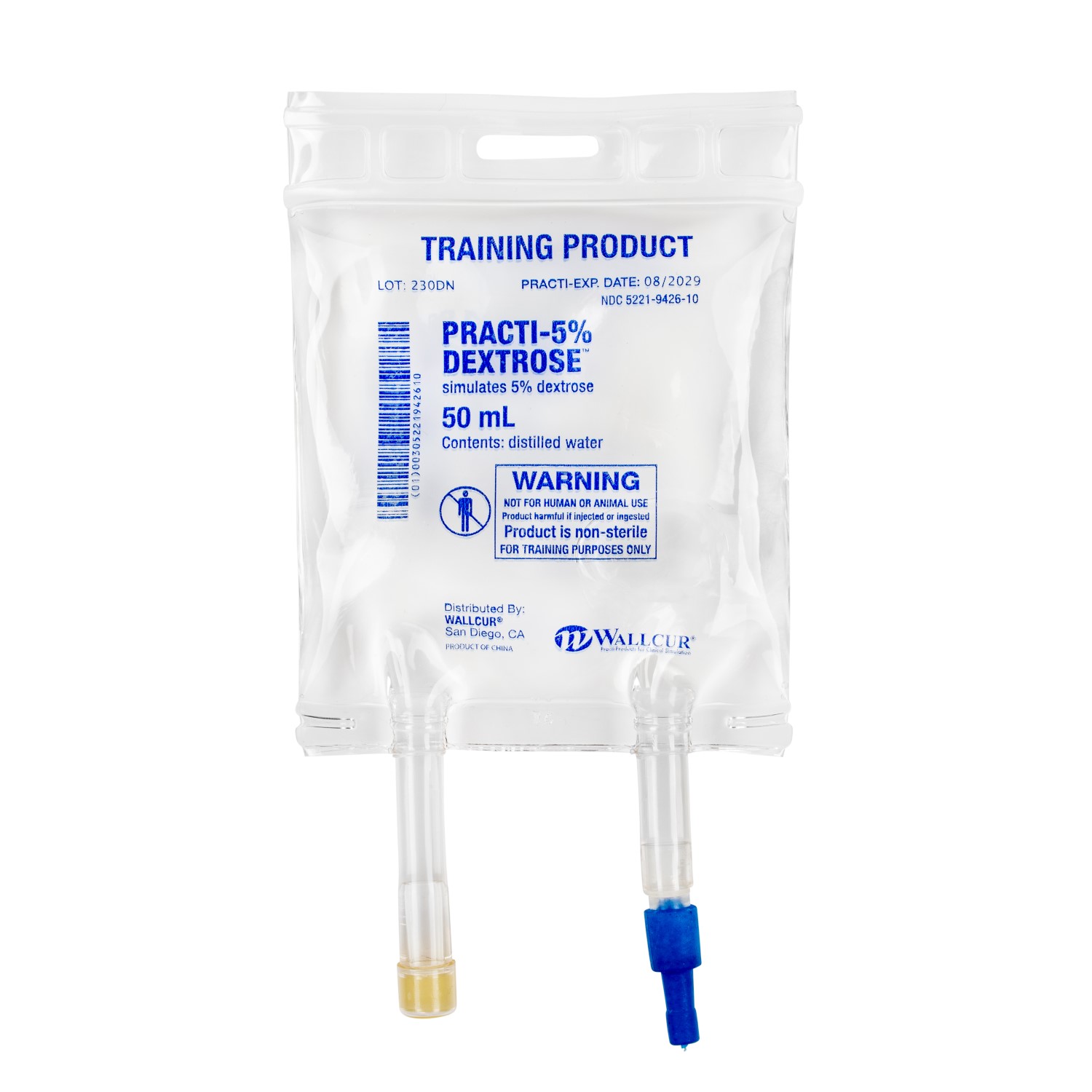 Simulated 5% Dextrose 50ml IV bag